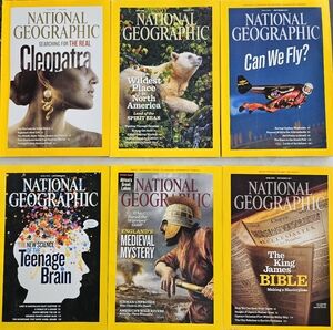 National Geographic Magazine Collection of 6 - July to December 2011